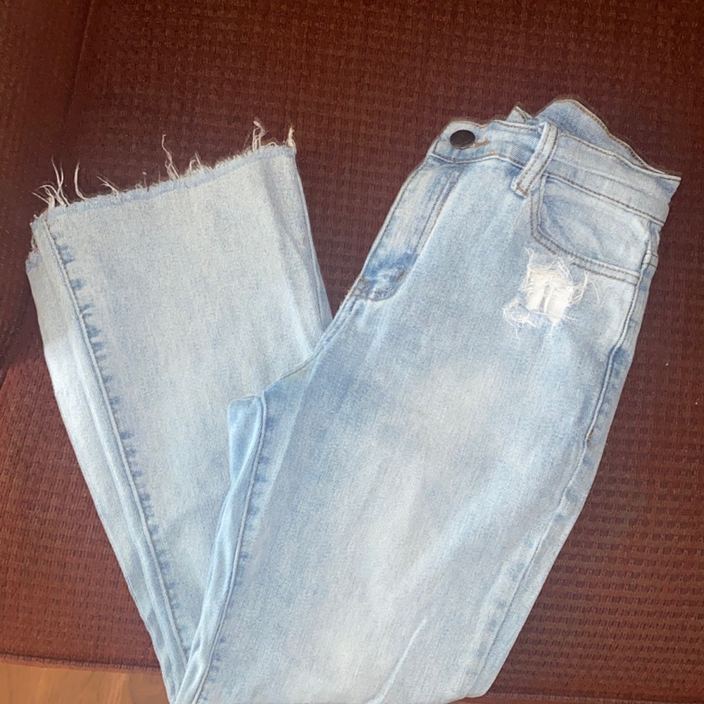 Women high waisted ankle crop jeans size 3